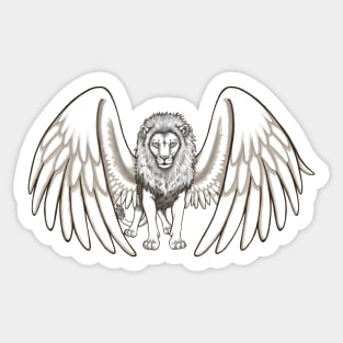 Winged Lion Sticker